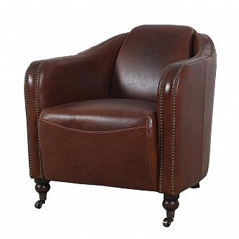 Кресло Fullham Armchair A натуральная кожа Newark Brown