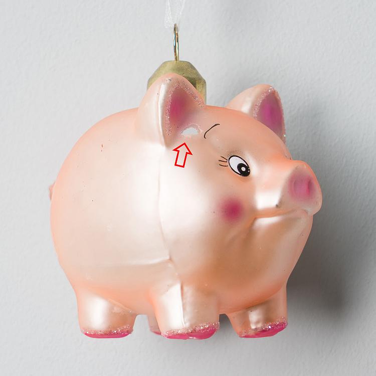 Ёлочная игрушка Piggy 9 cm discount4 - ракурс 2