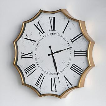 Dodecagon Weathered White Wall Clock