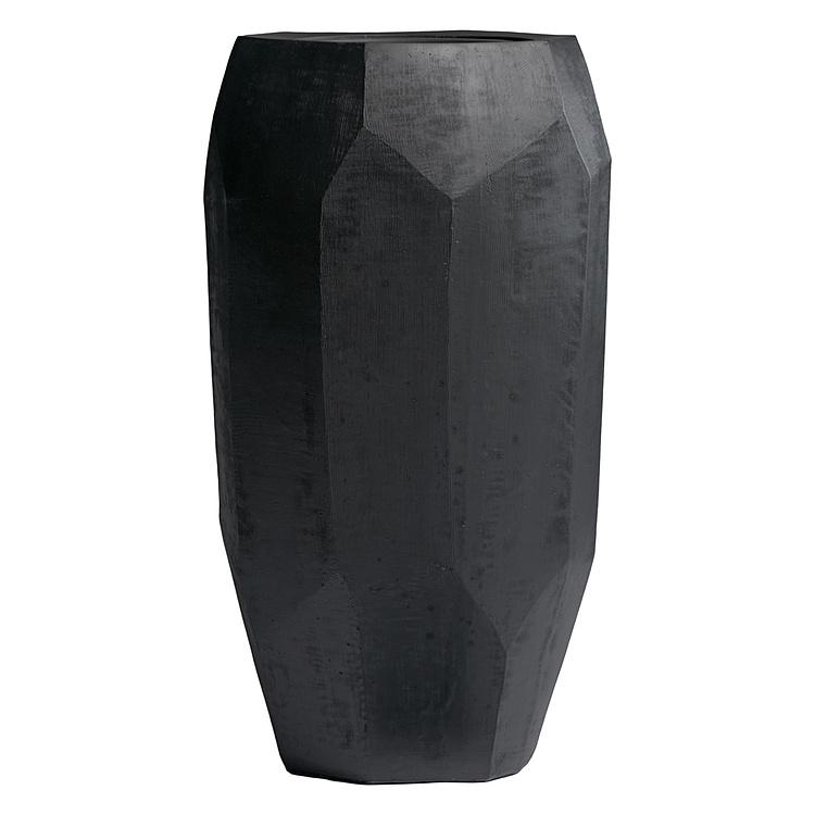 Кашпо Effectory Anthra Polyhedron Tall Pot Anthracite Large