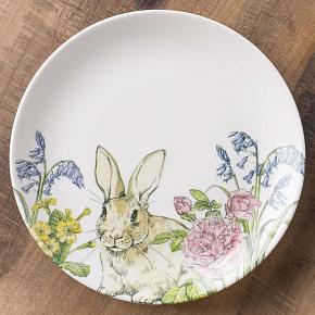 Rabbit In The Meadow Dinner Plate