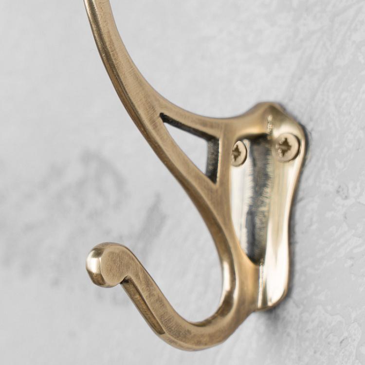 Двухрожковый крючок цвета состаренного золота Hook Antique Gold
