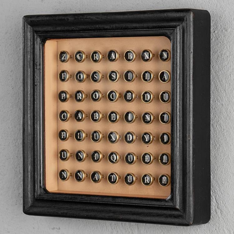 Wooden Alphabet Frame Underwood