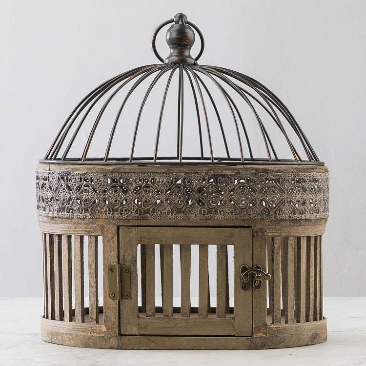 Клетка для птицы из дерева и металла Валанс Valence Wood And Iron Cage