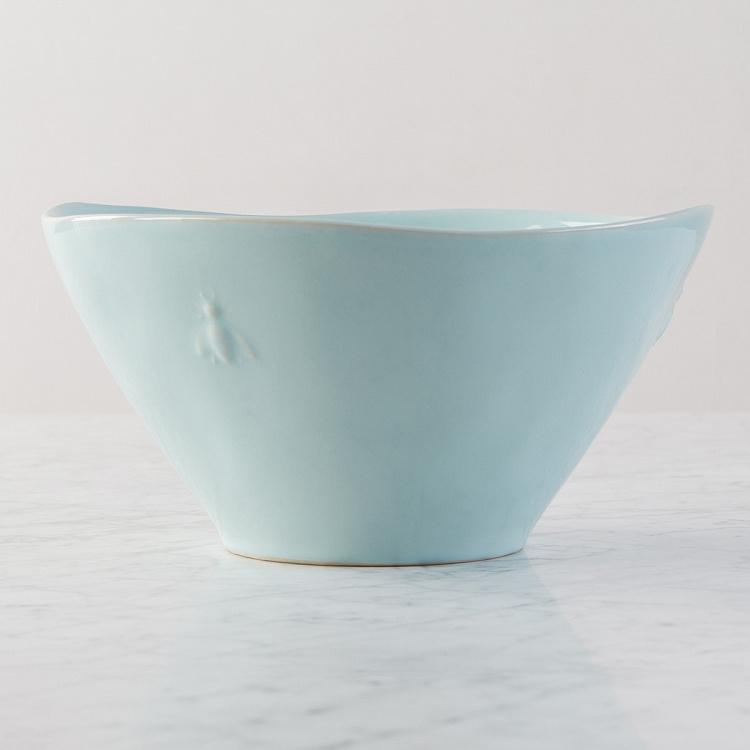 Abeille Ceramic Blue Salad Bowl
