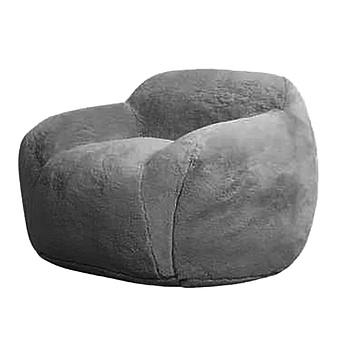 Кресло Snug Chair искусственный мех Grizzly Grey