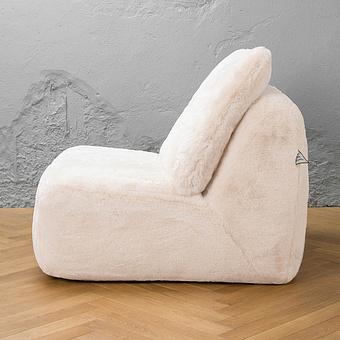 Кресло Lomfy Chair искусственный мех Big Bear Cream - ракурс 3