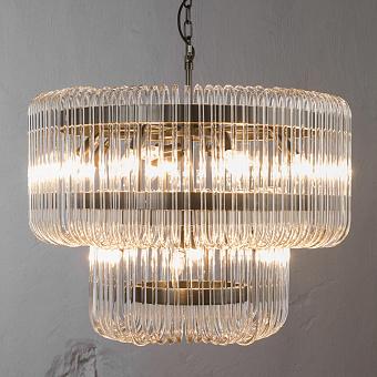 Люстра Sutton House Chandelier стекло Clear Transparent Glass