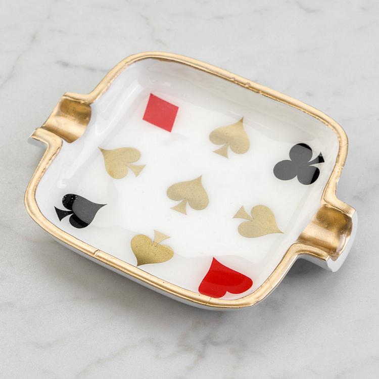 Набор из четырёх пепельниц Казино Set Of 4 Ashtrays Casino