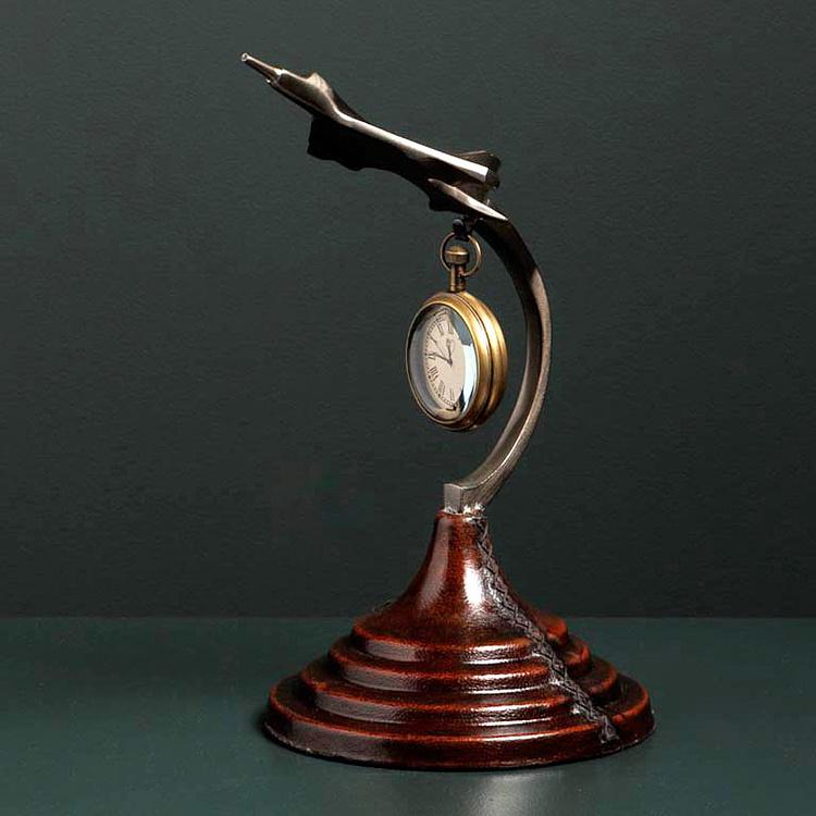 Настольные часы Время улетать Time Flies Clock On Stand