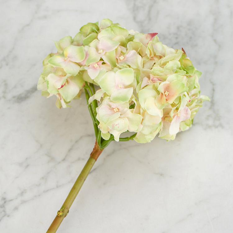 Искусственная гортензия нежно-розовая с лаймовым Hydrangea Pale Pink With Pale Lime 47 cm