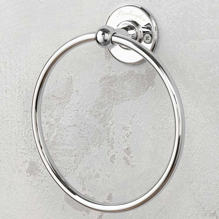 Настенный держатель-кольцо для полотенец цвета хром Towel Ring Chrome