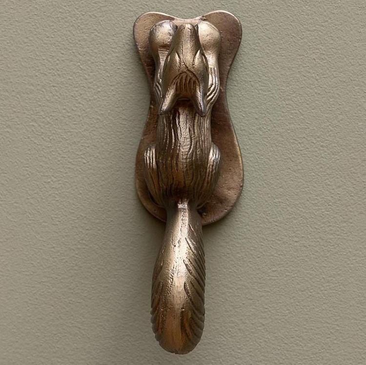 Дверной молоток Белка Squirrel Door Knocker Antique Brass