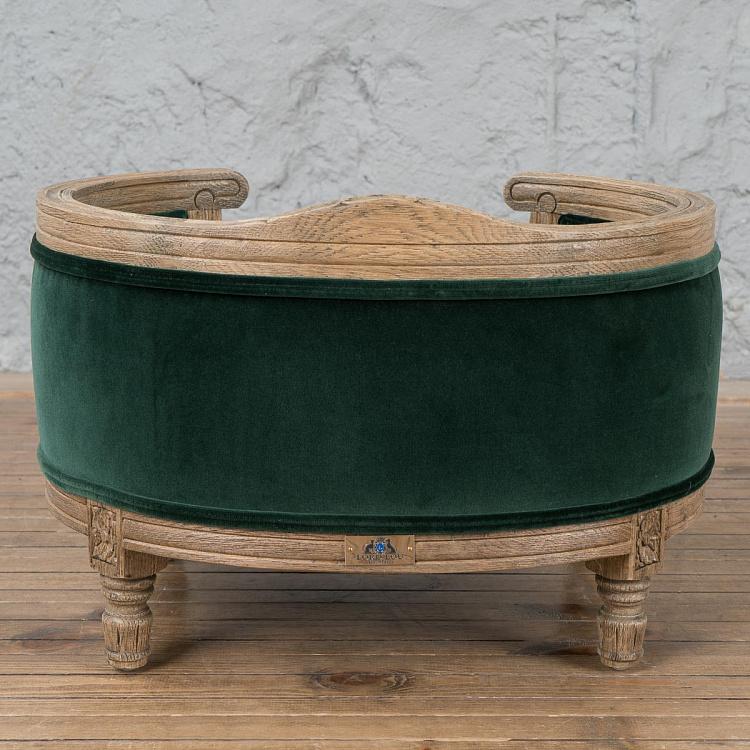 Зелёный диван для собак/кошек Георг, S George Sofa Small, Emerald Green