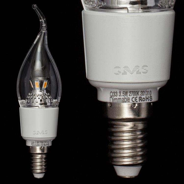 Светодиодная диммируемая лампа Свеча на ветру Q33 3.5W E14 2700K Dimmable