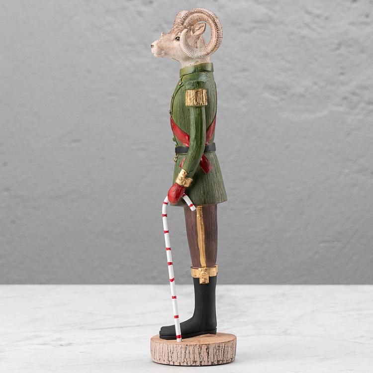 Статуэтка Баран с леденцом Figure Ram With Candy Cane 32 cm