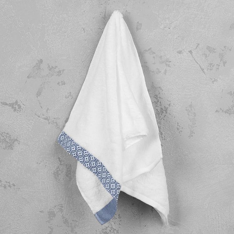 Полотенце для рук и лица с тёмно-синим узором, 34x75 см WA Komon Shippotunagi Hand Towel Dark Blue 34x75 cm