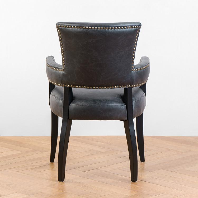 Стул Ньюпорт с подлокотниками, чёрные ножки Newport Dining Chair, Oak Black