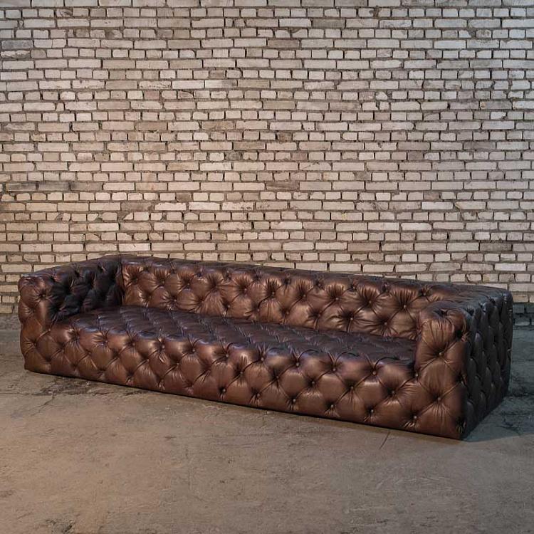Четырёхместный стёганый диван Трайбека Tribeca Tufted 4 Seater