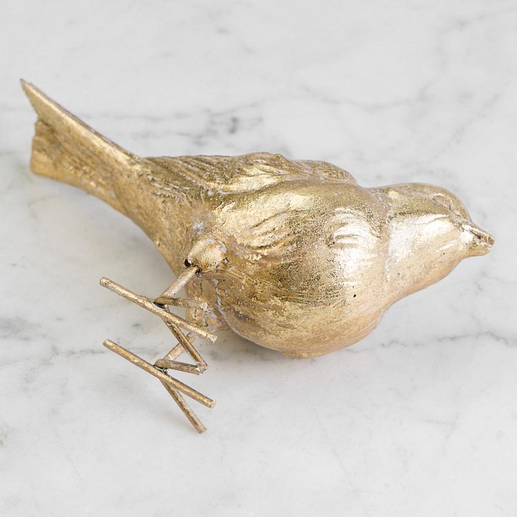 Статуэтка Золотая поющая птица Golden Bird Head Up Figurine