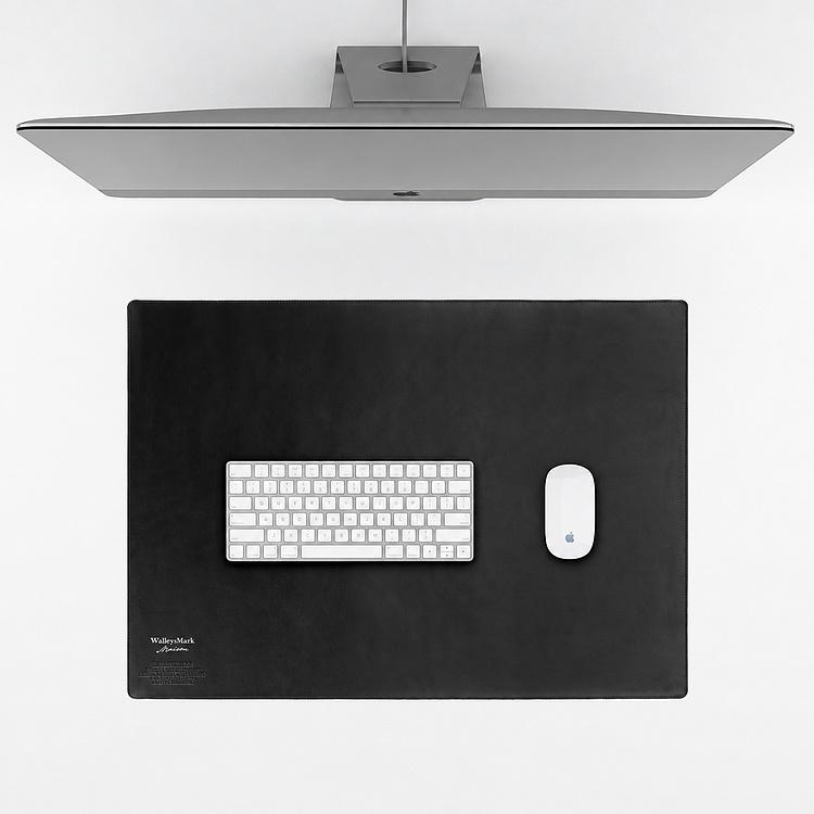 Коврик для стола Karwardine Desk Matt натуральная кожа Black