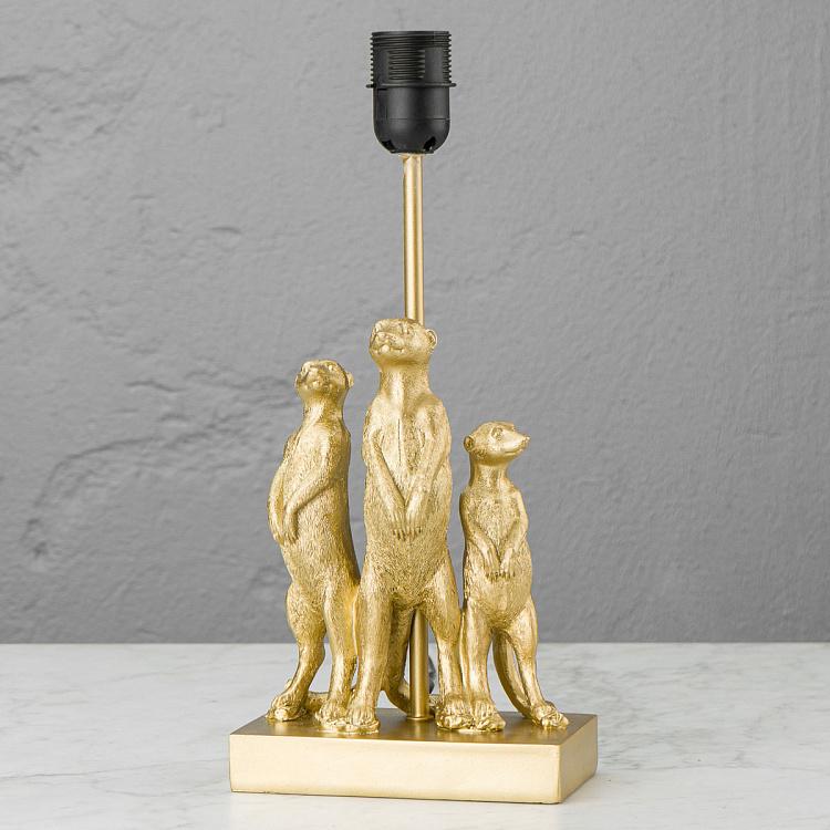 Настольная лампа Золотые сурикаты Table Lamp Golden Meerkats