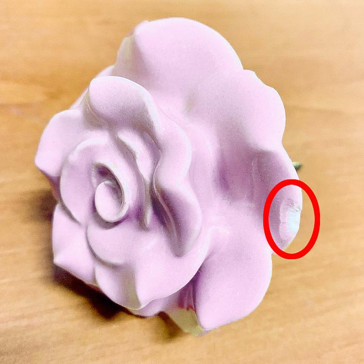 Мебельная ручка Pink Rose Knob discount1 - ракурс 2