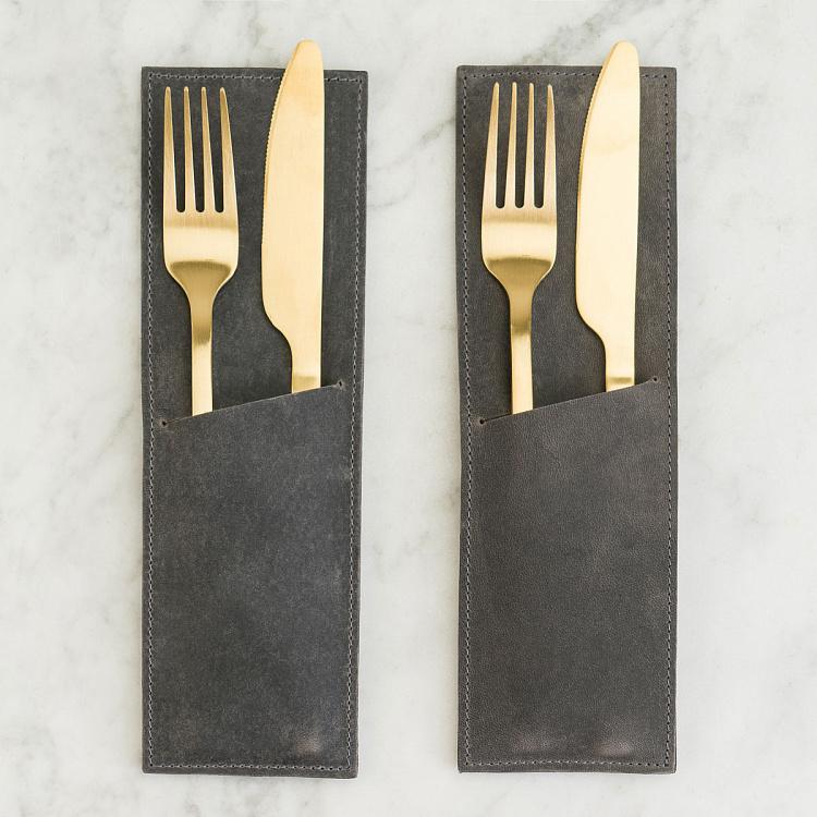 Набор из двух конвертов для столовых приборов Смоки Set Of 2 Cutlery Envelopes Smoky