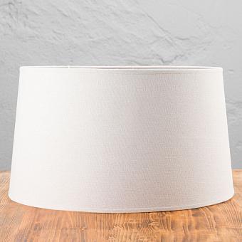 Абажур Lamp Shade In White Linen 45 cm