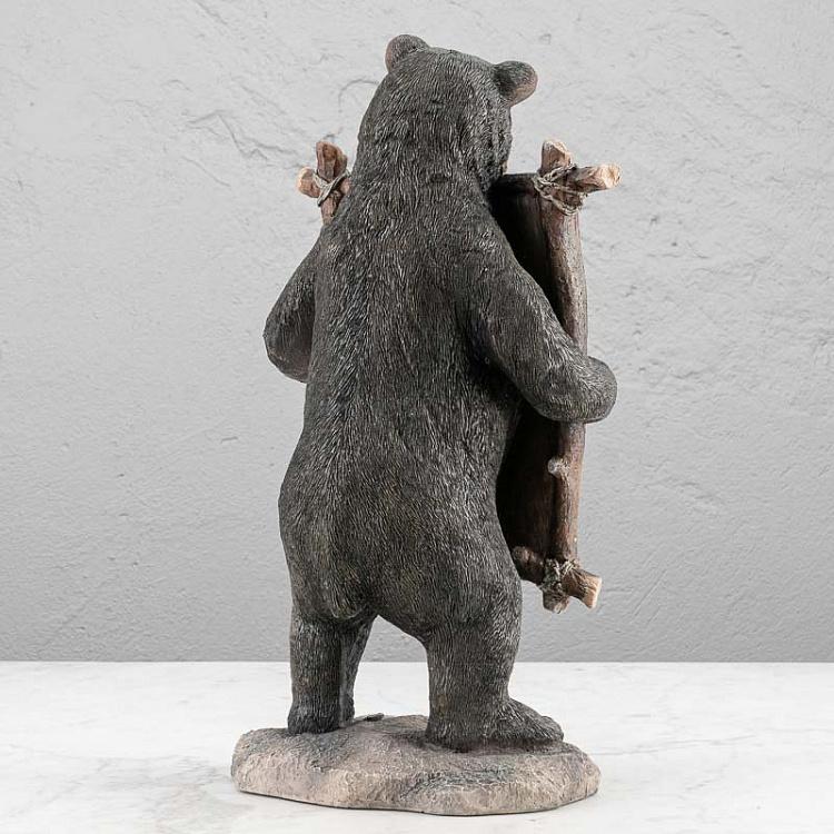 Статуэтка Медведь с доской Bear Holding Black Board