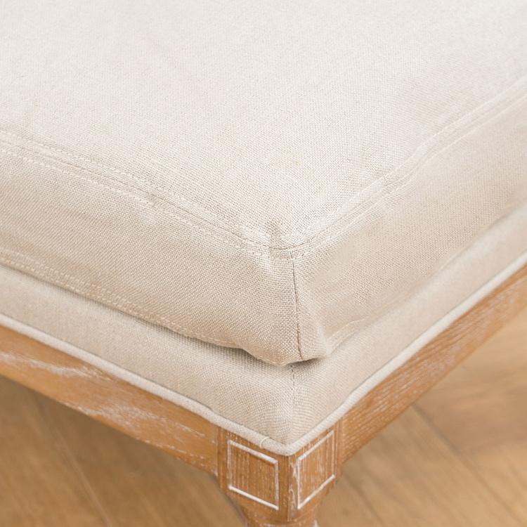 Банкетка Джон, песочные ножки John Footstool, Oak Sandwashed