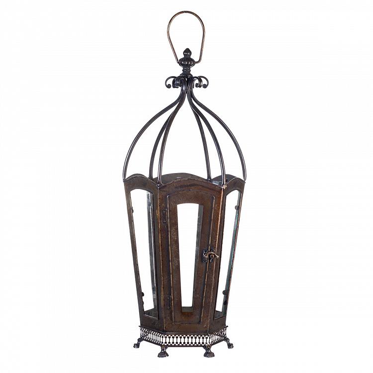 Подсвечник в виде ретро-фонаря Metal Retro Lantern