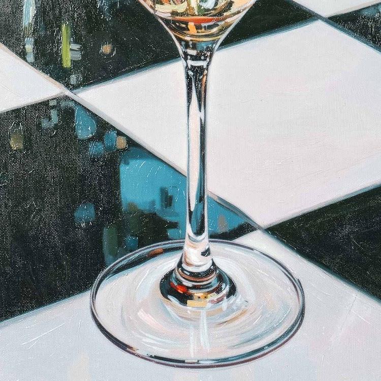 Картина в раме Бокал мартини Glass Of Martini Painting