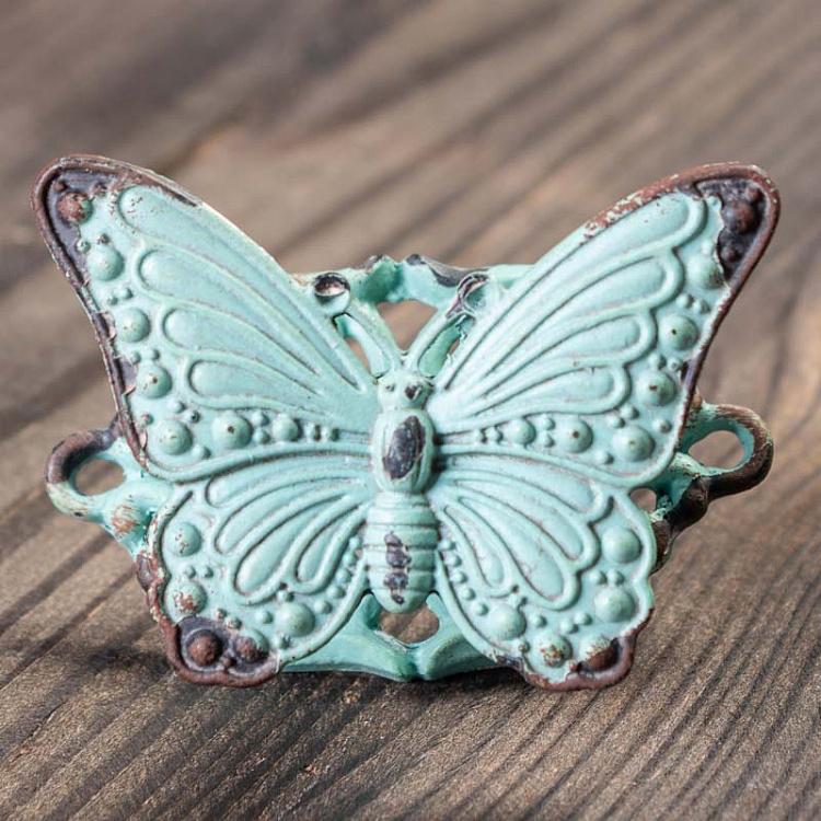 Мебельная ручка Зелёная бабочка Green Butterfly Knob