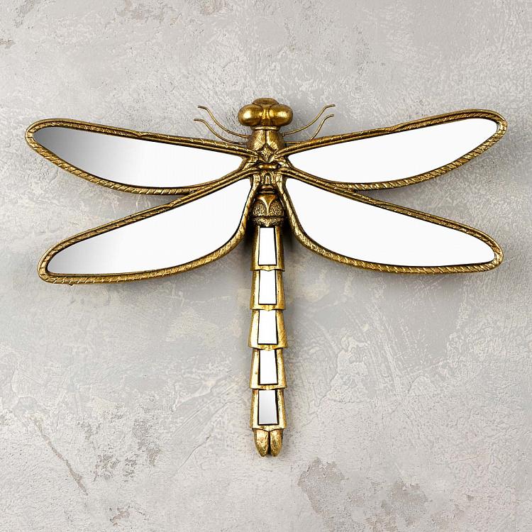 Настенное украшение с зеркалами Стрекоза Dragonfly Wall Deco With Mirrors