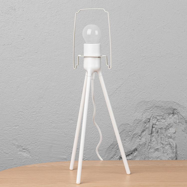 Настольная лампа Эос на белой треноге, S Eos Table Lamp With White Tripod Mini