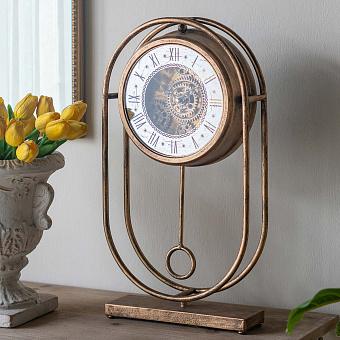 Настольные часы Industrial Retro Table Clock With Gears