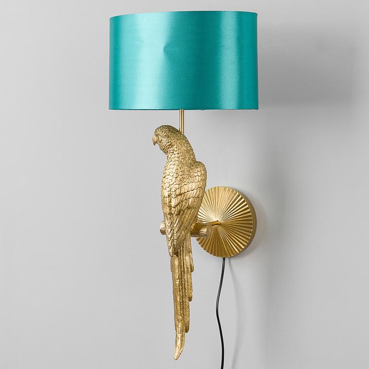 Бра Wall Lamp Parrot Percy With Turquoise Shade discount3