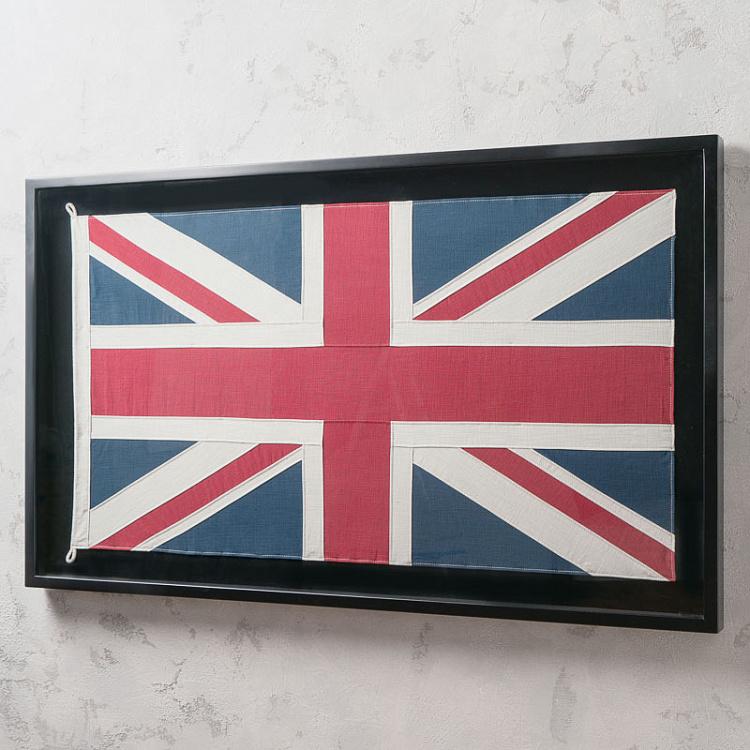 Флаг Великобритании за стеклом в раме, M Shadow Box Flag UK Medium