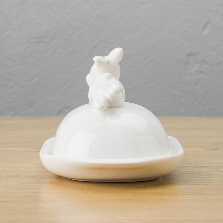 Маслёнка с кроликом Rabbit Butter Dish