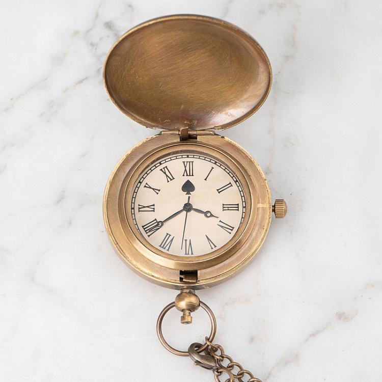 Карманные часы с цепочкой Туз Ace Pocket Clock With Chain