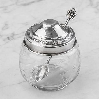 Сахарница с ложкой Small Pot With Crown Spoon