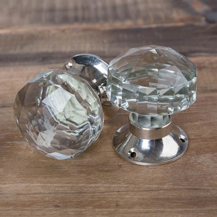 Двусторонняя дверная поворотная ручка Кристалл 2 Cristal 2 Swivel Door Knob