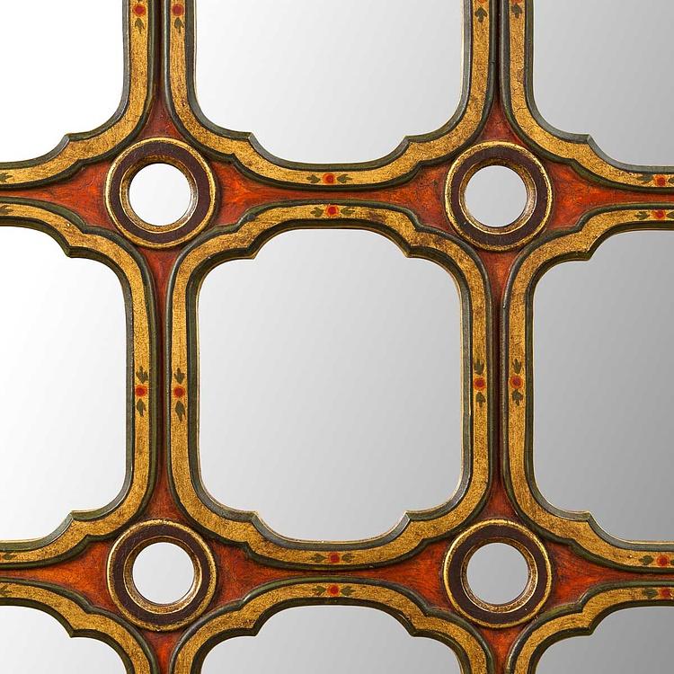 Зеркало в расписанной вручную раме Кастилия Castillan Handpainted Mirror