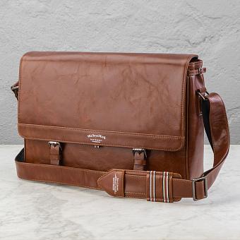 Мужская сумка Satchel Messenger Bag натуральная кожа Old Brown