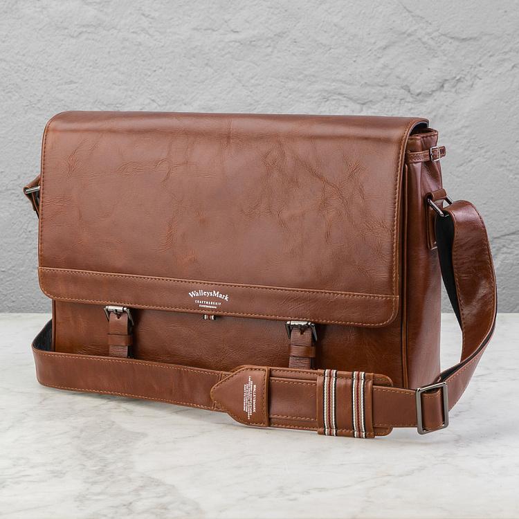 Brown satchel crossbody best sale