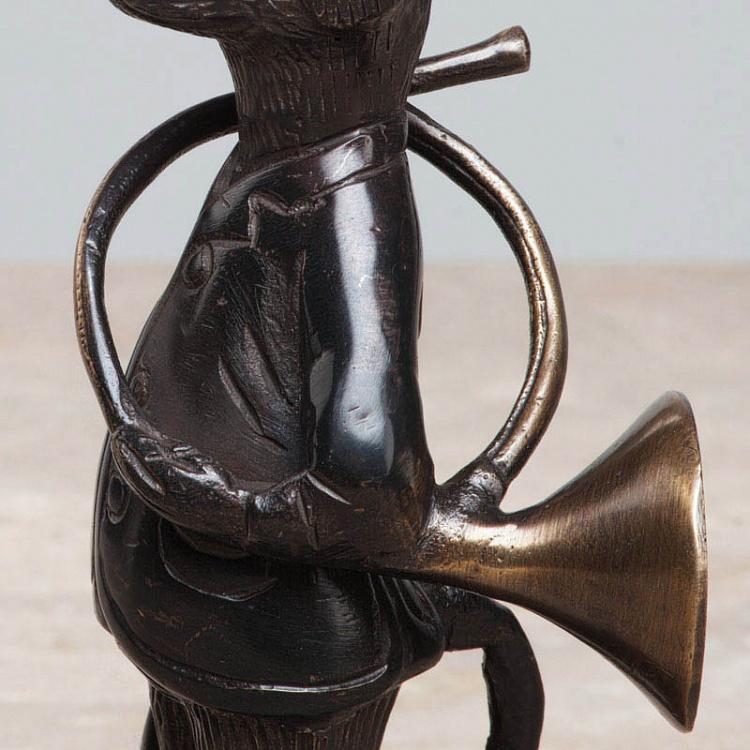 Статуэтка Собака с горном Dog With Horn Bronze Finish