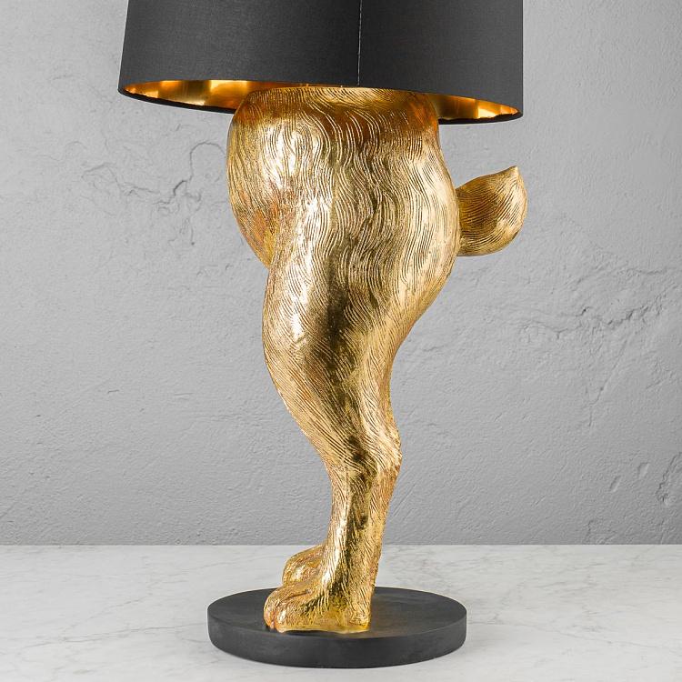 Торшер Золотой робкий кролик, L Floor Lamp Hiding Bunny Gold