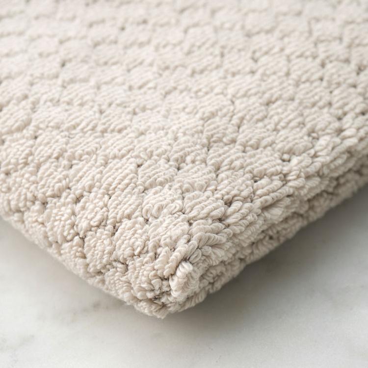 Песочно-бежевое махровое полотенце-салфетка Пунто 30x40 см Punto Washcloth Towel Sand 30x40 cm