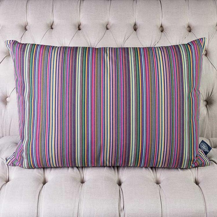 Прямоугольная подушка в традиционную оксфордскую полоску, L Cushion Stripe Rectangle Large